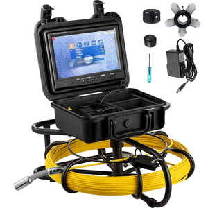 Mophorn Sewer Camera, 300FT 9 Screen Pipeline Inspection Camera with DVR Function & 8 GB SD Card, Waterproof IP68 Borescope w/LE