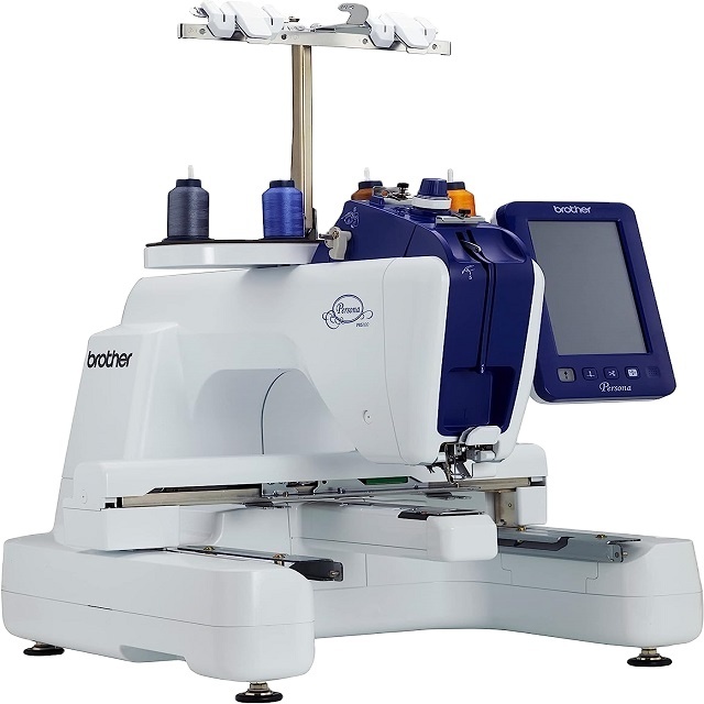 Factory Wholesale Efficiency Brothers Personaa P R S100 Single Needle Embroidery Machine with 4-Spool Thread Stand and Free Arm