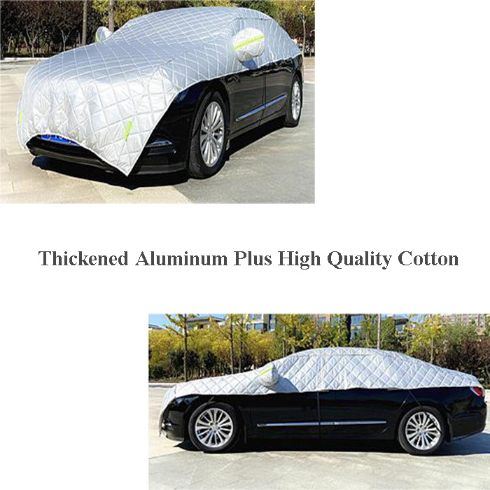 Car half Cover Auto Cover Anti Snow Frost Ice Shield Dust Protector Heat Sun Shade Car Top Car