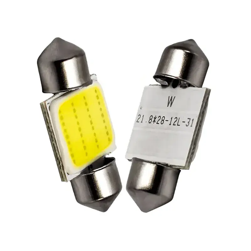 C10W C5W LED COB Festoon 31mm 36mm 39mm 41/42mm 12V White bulbs for cars License plate Interior Reading Light 6500K 12SMD