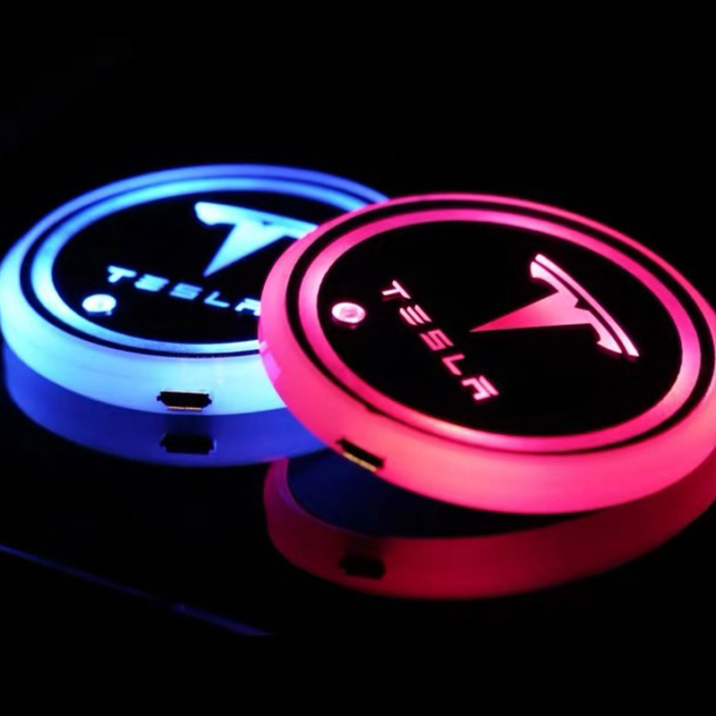 Wireless Charger Coaster Led Electric Mat Coffee Accessory Car Cup Holder Coaster