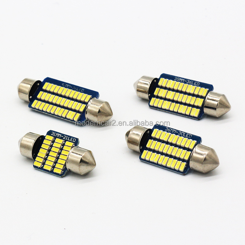 No Error Festoon 36mm Led Bulb C5w 4014 21smd Lamp Car License Plate Lights For Vw Golf 3 4 5 6 B6 B5 3c