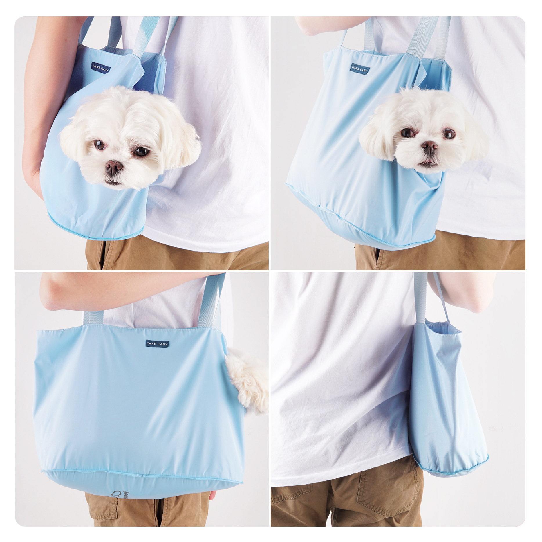 2022 Simply pets' travel bags carrier dog walking bags expandable pet backpack foldable slings dog carry bag