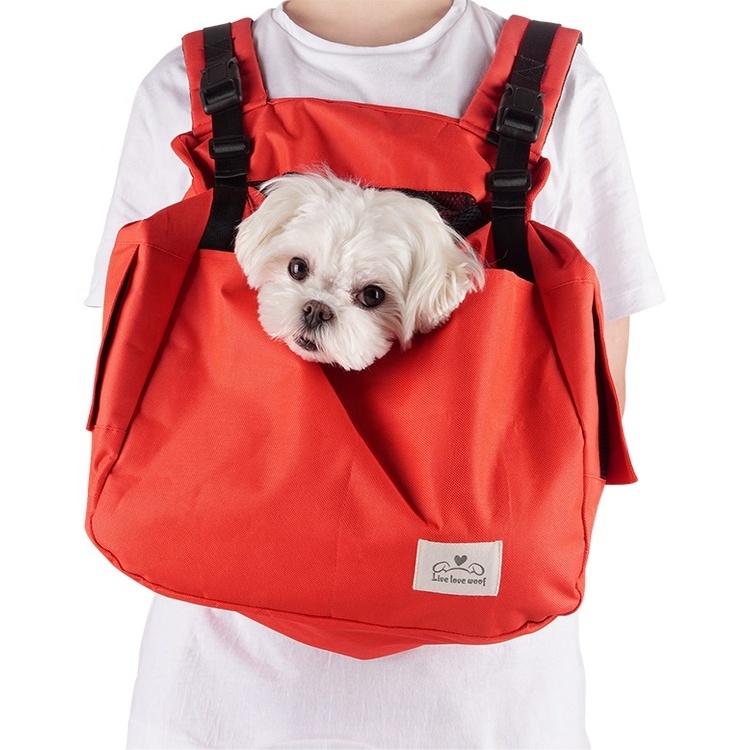 Custom luxury pet bag pet carriers travel products adjustable dog backpack carrier for hiking