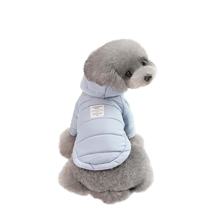 Wholesale Outerwears Fabric Cotton Hoodie Jacket Luxury Pet Clothes Winter Coats For Dog