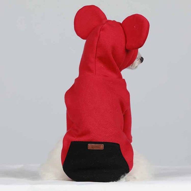 Color Contrast Design Camp Dog Pouch Hoodie Dog Hoodies Plain Pet Clothes