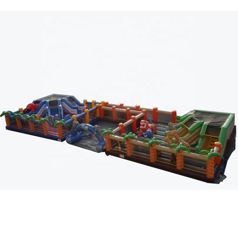 Ocean& Jungle Theme Juegos Inflatable Obstacles Games Cheer Indoor Inflatable Castle Inflatable Playground,pvc Fun Parks CN;JIA