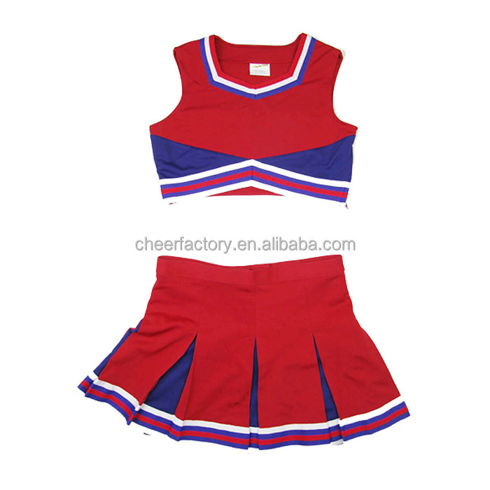 wholesale custom girl fashion cheerleader clothes girls uniform with high quality