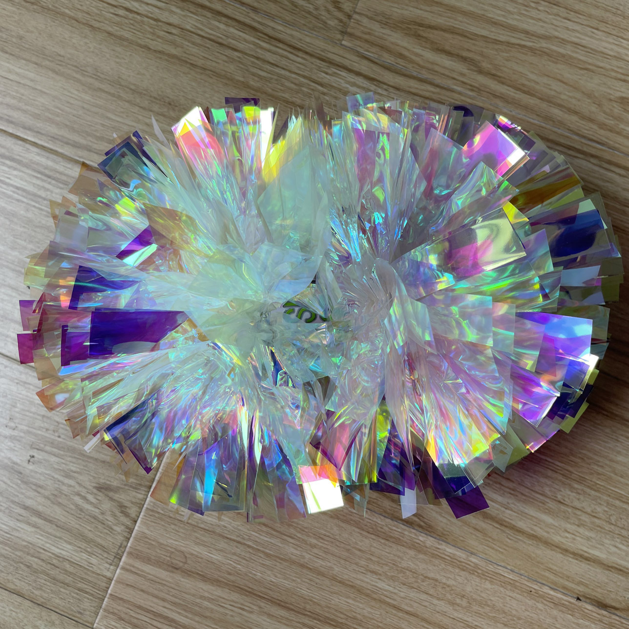 Beautiful super rainbow cheerleading pom pom for cheerleaders with factory price