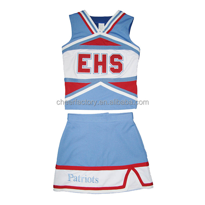 wholesale custom girl fashion cheerleader clothes girls uniform with high quality