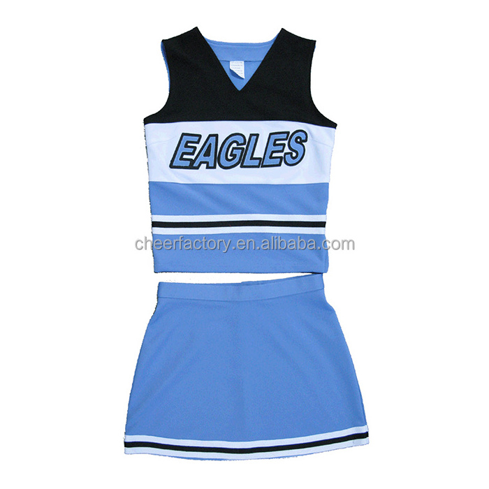 wholesale custom girl fashion cheerleader clothes girls uniform with high quality