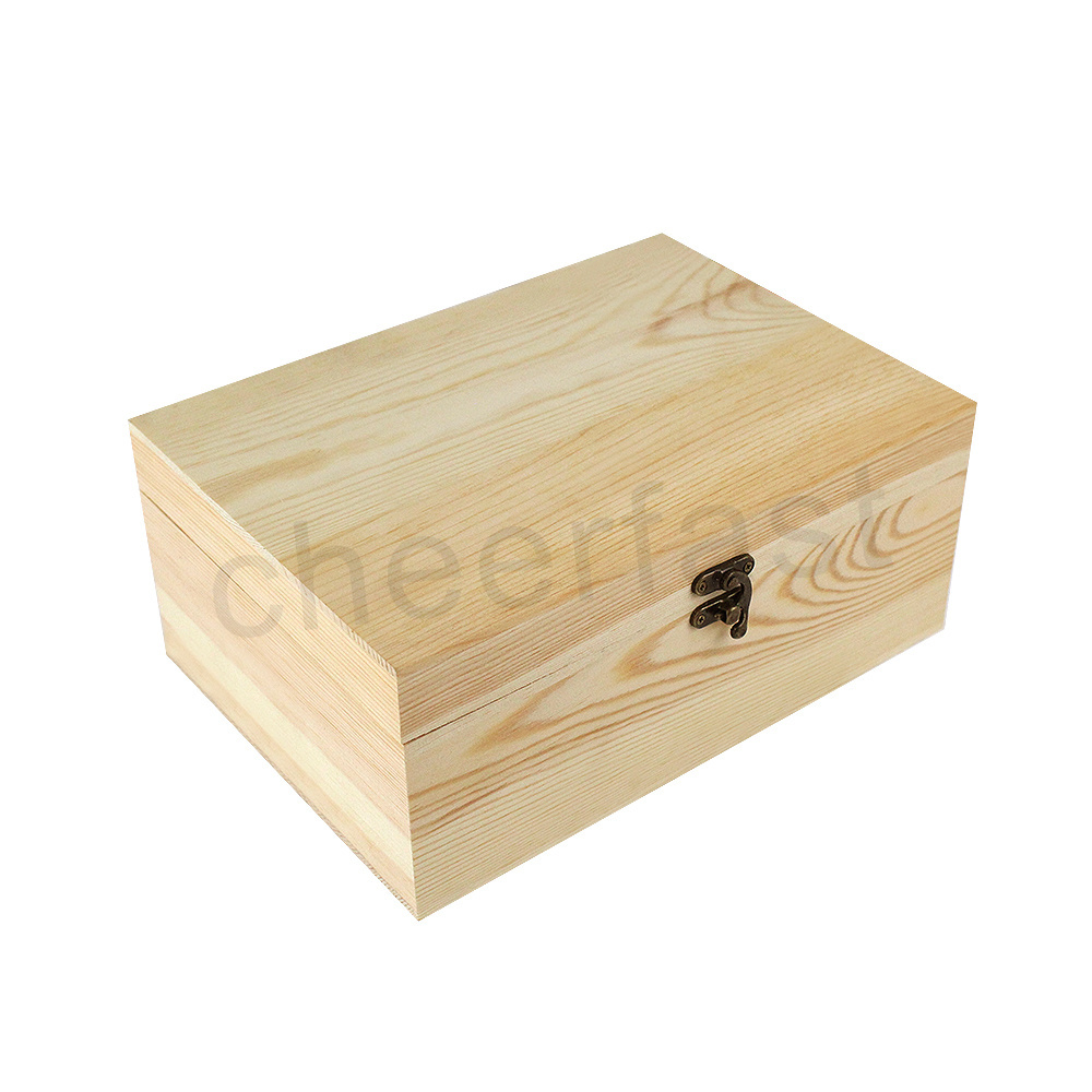 Keep Your Personal Belongings Safe From Humidity And Contaminants Unique Brass Latch To Keep Support Any Size Wooden Detes Box