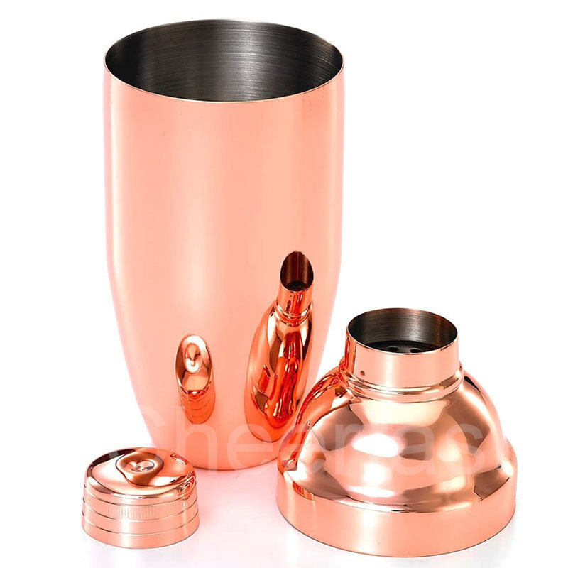 Professional Metal Silver Cocktail Shakers Bar Tools Accessories 750Ml Stainless Steel Cocktail Shaker