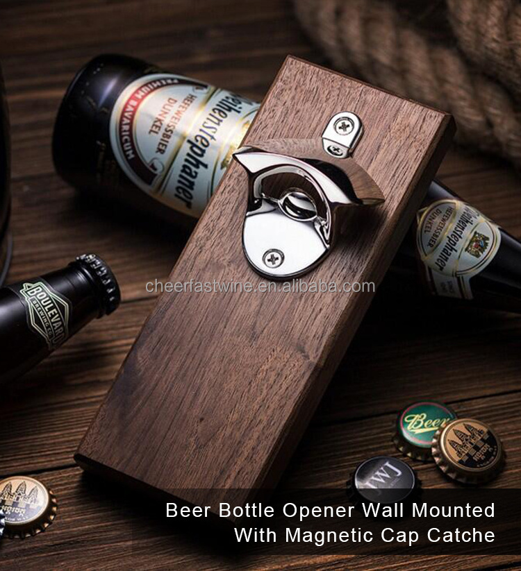 Set of 5 - Personalized Bottle Openers - Groomsmen Gifts - Stainless Steel Bottle store Opener & Capcatcher - Best Man Gift - Beer Opener