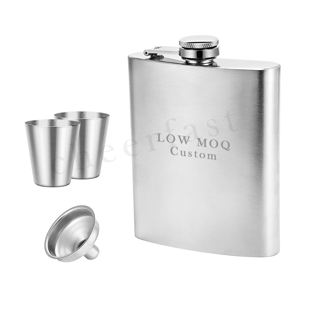 Vintage Hip Flasks  Metal alcohol Travel  Pot 6oz 7oz 8oz Whiskey Stainless Steel Hip Flasks and Portable Hip Flasks