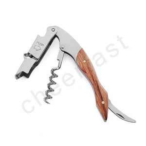 Good Price Wood Handle Wine Corkscrew And Rosewood Wine Corkscrew Opener And Wine Bottle Cork Screw Opener With Foil Cutter