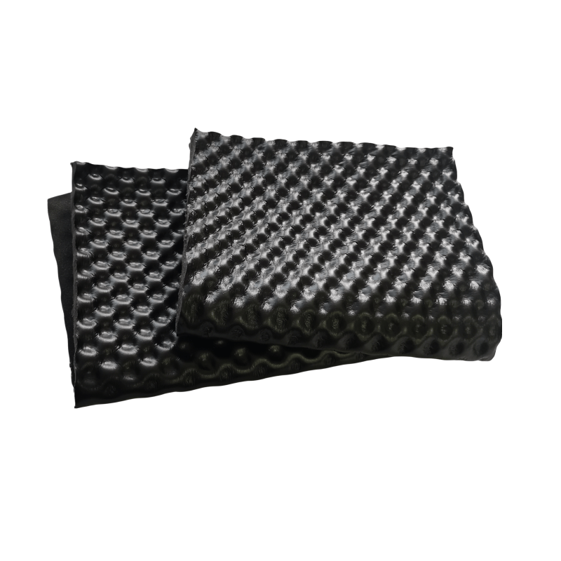 Egg Crate Memory Foam Car Heat Sound Deadening Foam Mat with Black Film