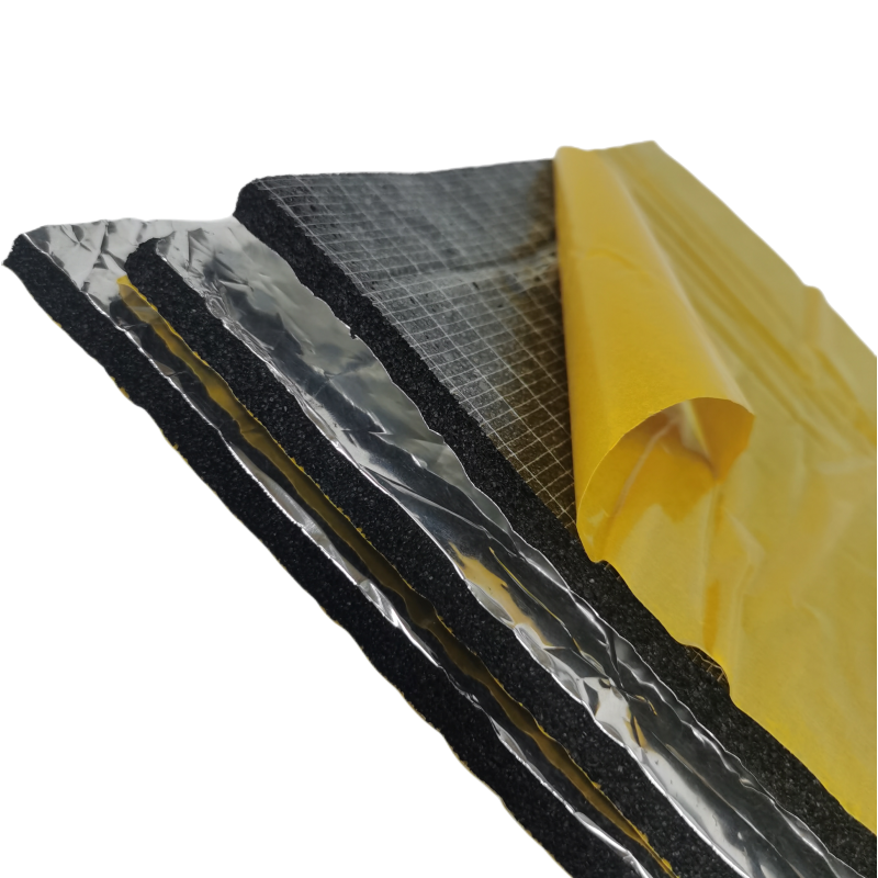 Car Hood Heat and Sound Insulation Closed Cell Foam Insulation Sheet with Extra Strong Adhesive and Aluminum Sheet