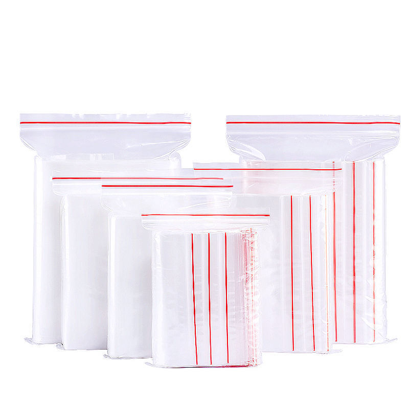 Customized PE Poly Reclosable Apple Ziplock Small Plastic Mini Zipper Bag Transparent Zip Lock Packaging Clear Bags