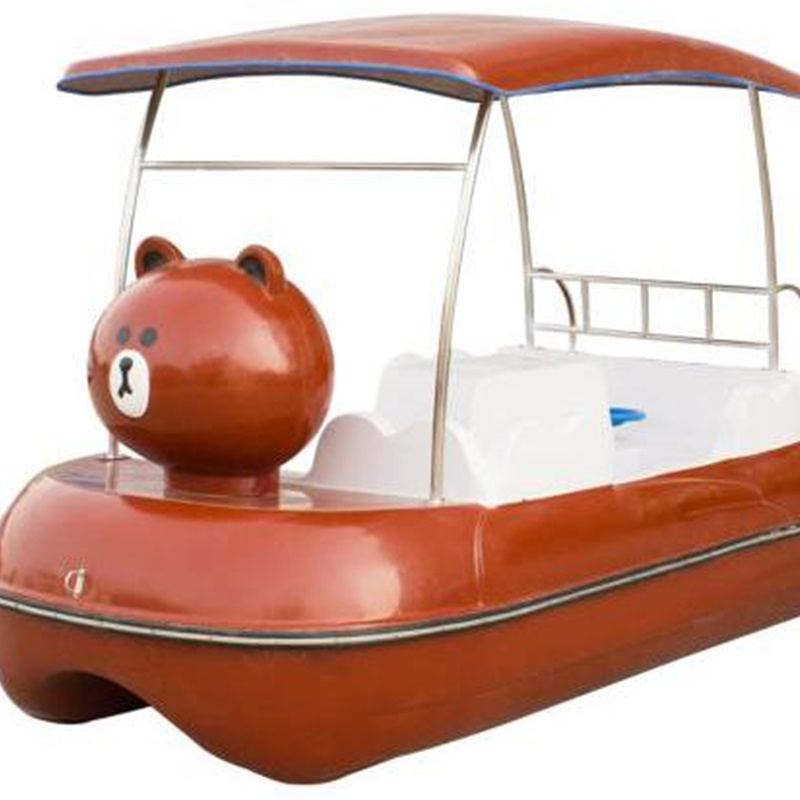 Different design cartoon animals 4 seats swan pedal drive pub pedal boat