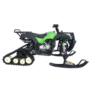 Popular entertainment electric snowmobile kids snow racer vehicle tracks for snow