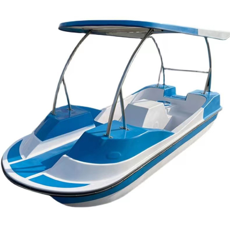 Customized color logo four person water boat water bike pedal boat for sale