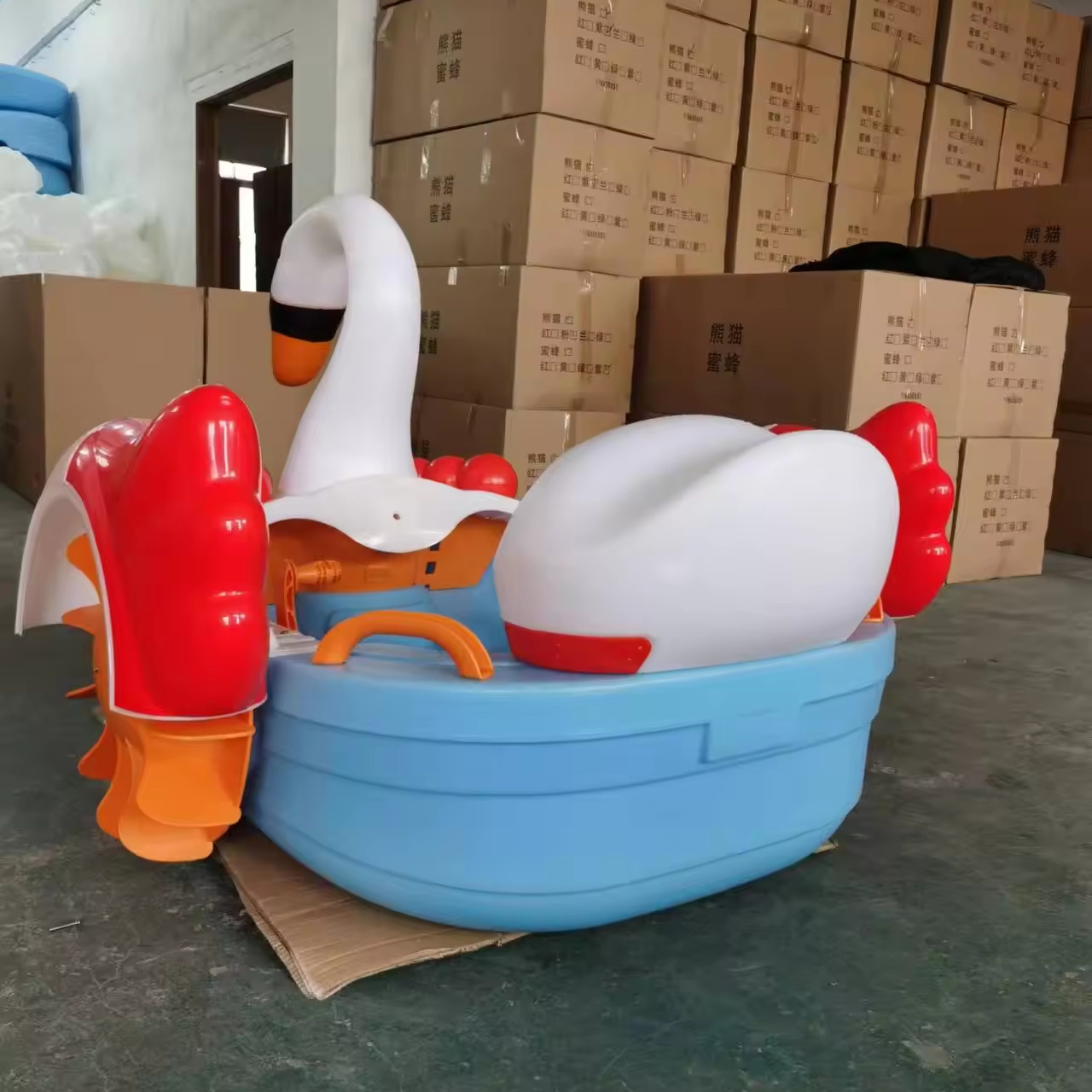 Wholesale customized different design kids hand paddle boat swan pedal boat for sale