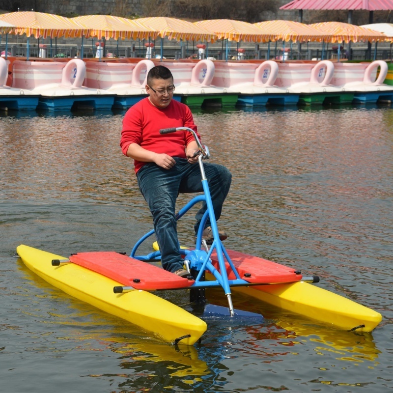 Popular water park one person sports equipment banana shape water pedal sea bike