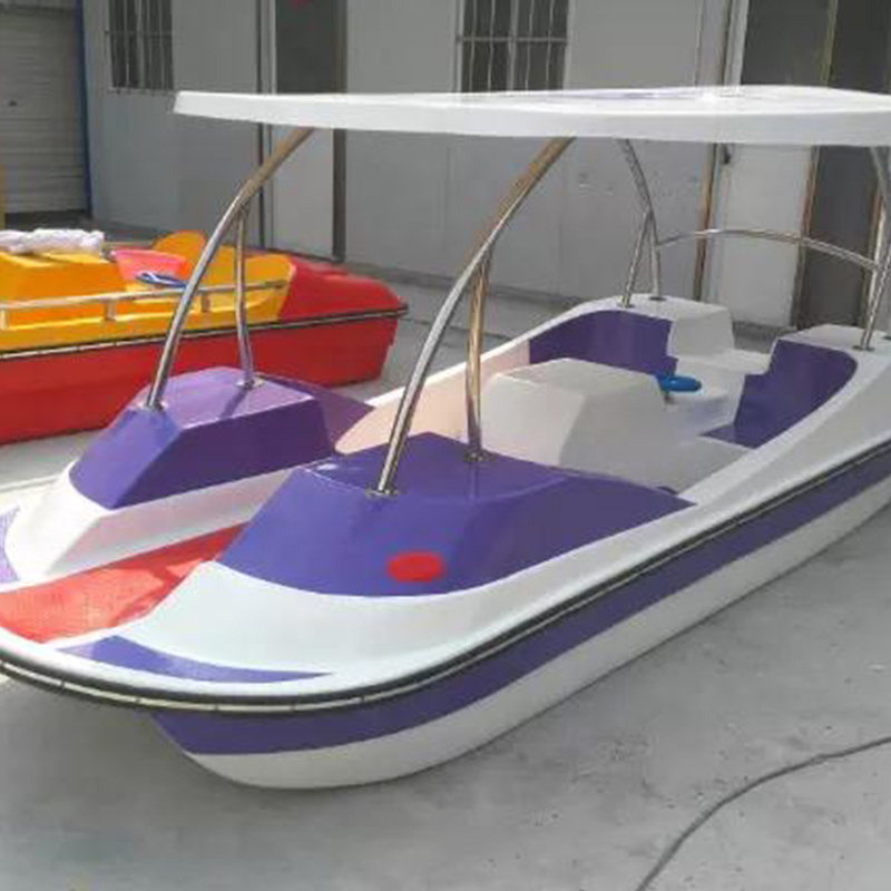 Customized color logo four person water boat water bike pedal boat for sale