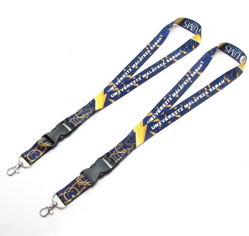 Manufacturer Custom Logo Print Sublimation Plain Event Promotional Polyester Lanyards