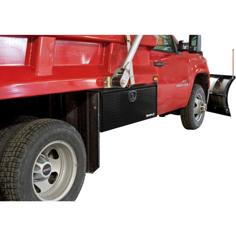 check plate Steel Underbody Truck Box W/ Diamond Tread Aluminum Door