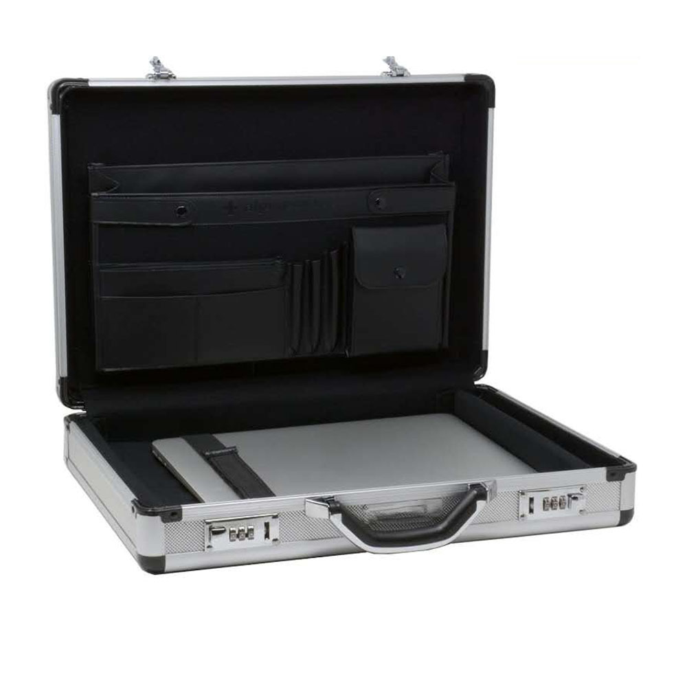 Hard Aluminium Handle Executive Briefcase Laptop Travel Flight Pilot Carry Case