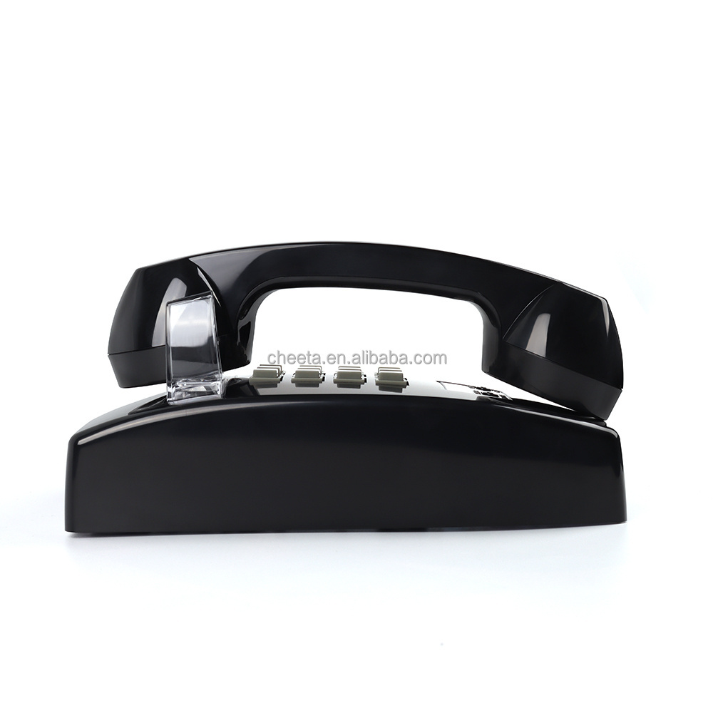 Factory Wholesale ODM New Arrival Hotel Decoration Landline Phone Black Red Beige Corded Wall Mount Telephone Set