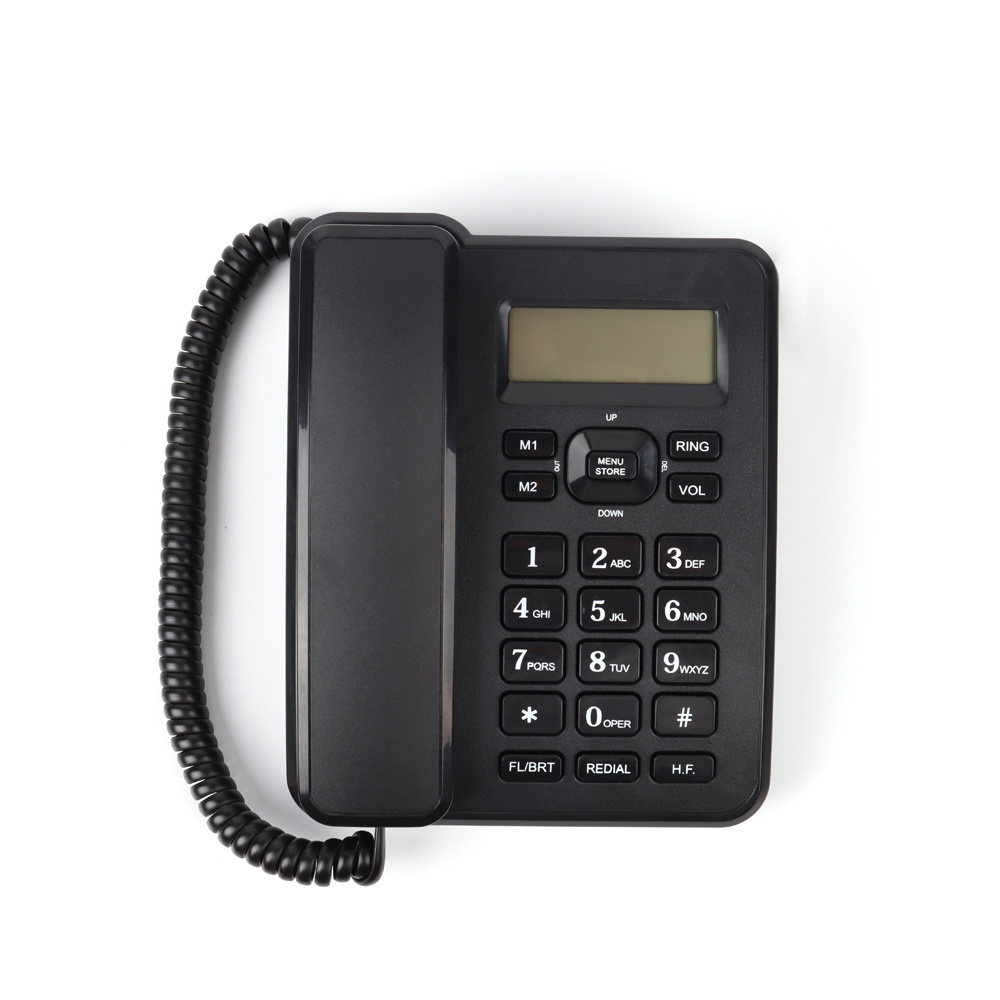 CHEETA OEM Desk Landline Caller ID Telephone Analog Fixed Phone Hotel Guest Room Corded Telephone for Office