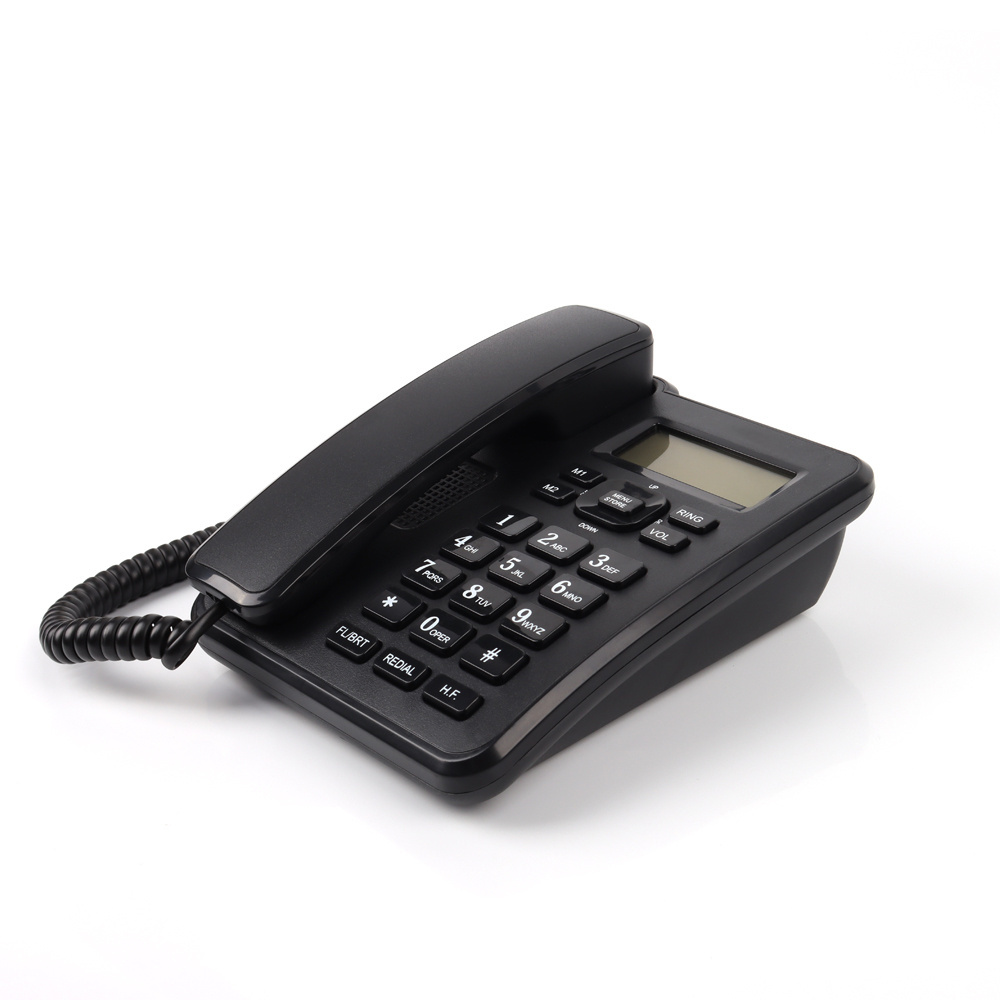 CHEETA OEM Desk Landline Caller ID Telephone Analog Fixed Phone Hotel Guest Room Corded Telephone for Office