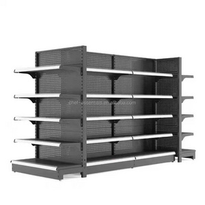 Commercial Supermarket Shelving, Heavy Duty Material Rack Shelf Guangdong Design Wholesale Grocery Professional Display Shelf