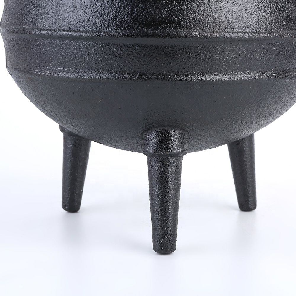 Cast Iron Cookware Three Legs Potjie Pot Dutch Oven For Outdoor Cooking With Two Ears