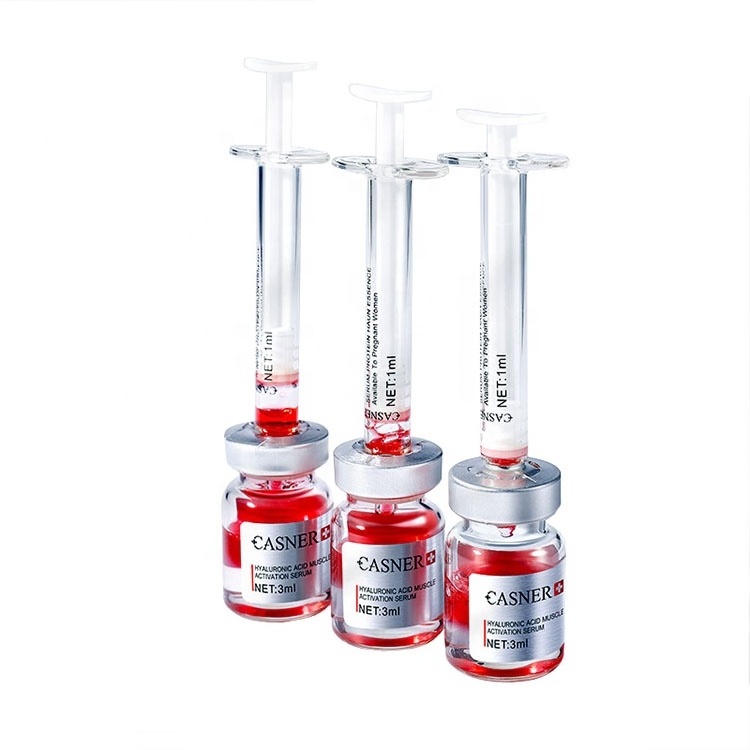 Customized 16pcs no injection remove wrinkle lifting Rejuvenating Repairing Sheep Placenta Serum protein facial essence Kit