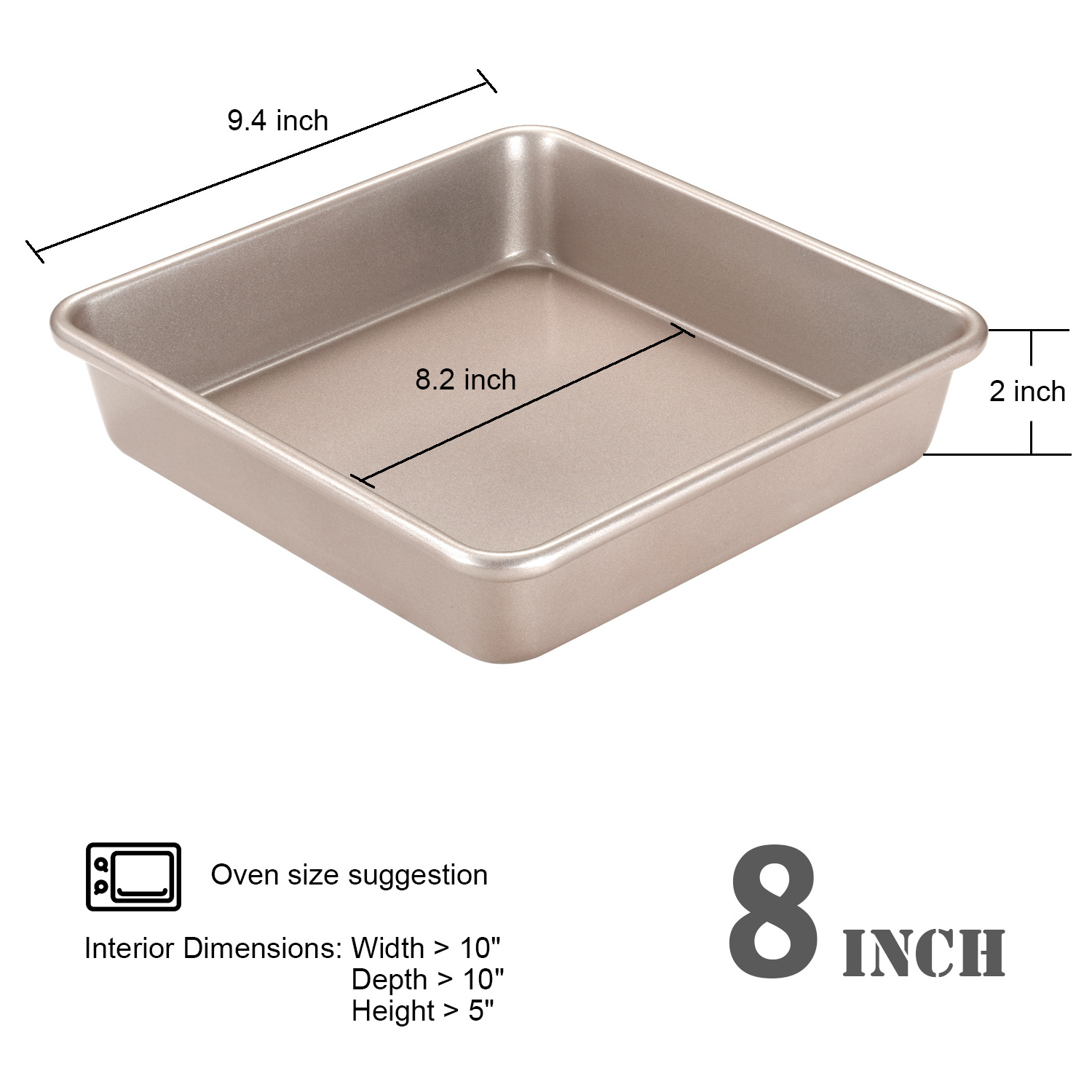 CHEFMADE Oven Bakeware Non-stick Carbon Steel Nonstick Non Stick Round Chiffon Muffin Baking Tray Cake Pan