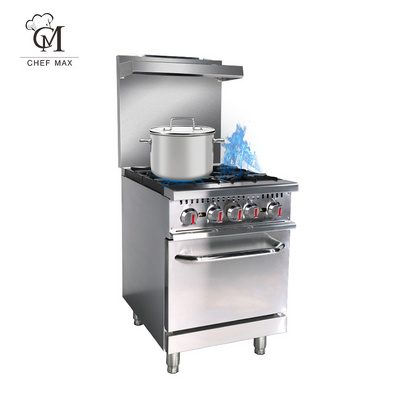 Commercial Clay Pot with Griddle Wok Freestanding Cooktop Cooktop Stove with Oven Gas Cooker 4 Burner Stainless Steel Table Gas BestSuppliers