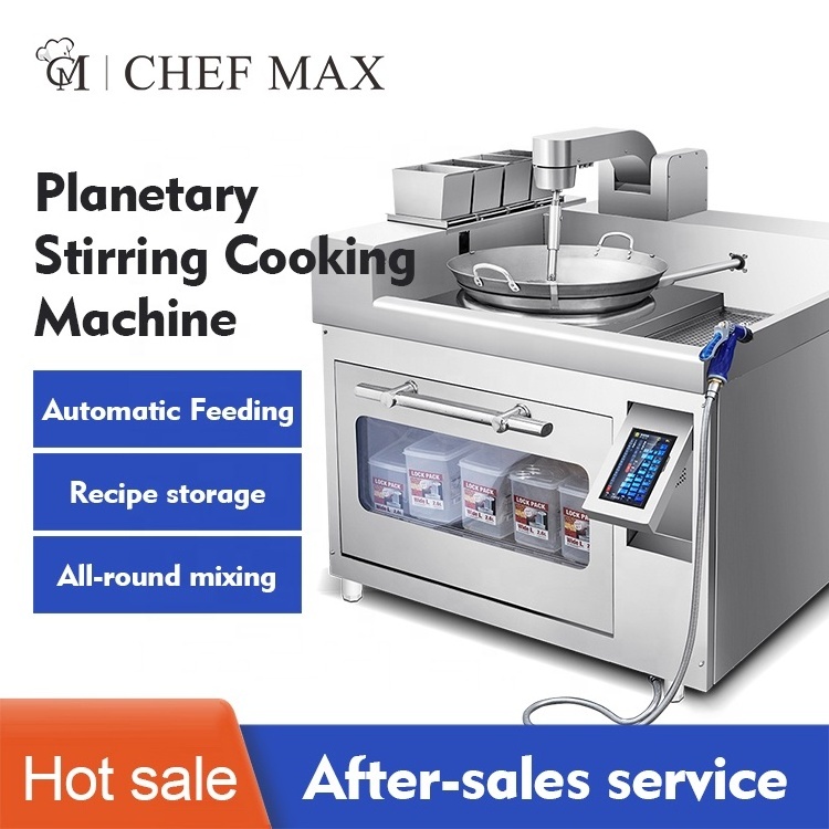 Chinese Food Fully Automatic Wok Cooking Machine Commercial Automatic Stir Fry Machine Gas Automatic Fried Rice Machine