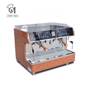 Chefmax Commercial 3.8KW Custom Semi Automatic Italian Double Cylinder Machine Coffee  Makers cafetera