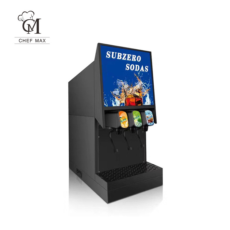 Chefmax Commercial Automatic 4 flavour Electric Beverage Fountain Soda Cola Mac/ Carbonator Machine / Drink Dispenser