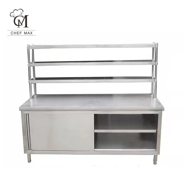 Factory One Stop Bubble Tea Equipment Restaurant Bar Work Counter Design Work Counter With Shelf