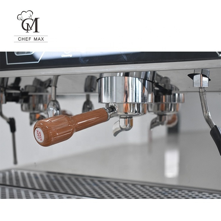 Chefmax Commercial 3.8KW Custom Semi Automatic Italian Double Cylinder Machine Coffee  Makers cafetera