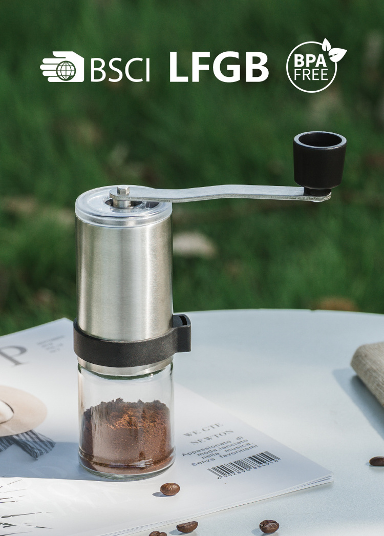 New Arrivals Low Price High Quality Manual Mini Portable Hand Coffee Bean Ceramic Burr Coffee Grinder