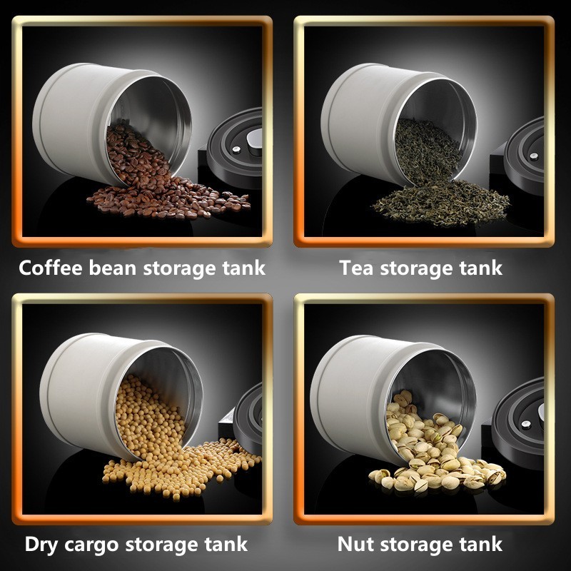 Coffee Storage Sealed Tank Press Vacuum Coffee Bean Stainless Steel Vacuum Crisper Coffee Storage Containers