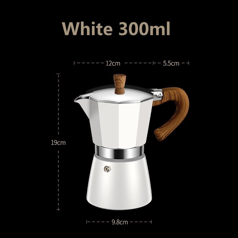 Aluminum Espresso Moka Classic Coffee Maker Moka Pot Stainless Steel Coffee Filter Cuban Cafe Brewing Mocha Pot