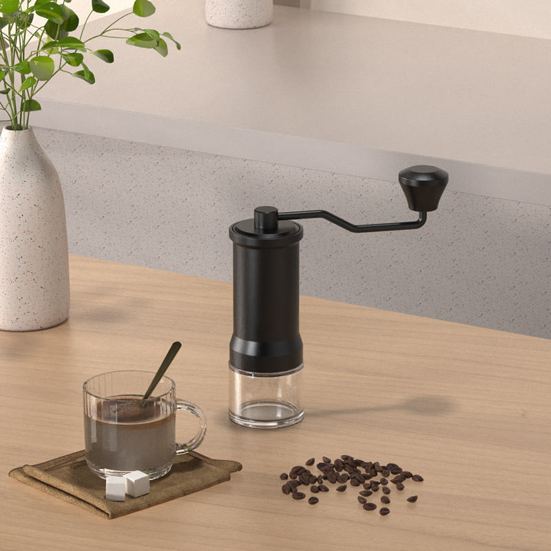 Portable Manual Coffee Been Grinder With Stainless Steel Conical Burr Coffee Mills Hand Coffee Grinder for Camping