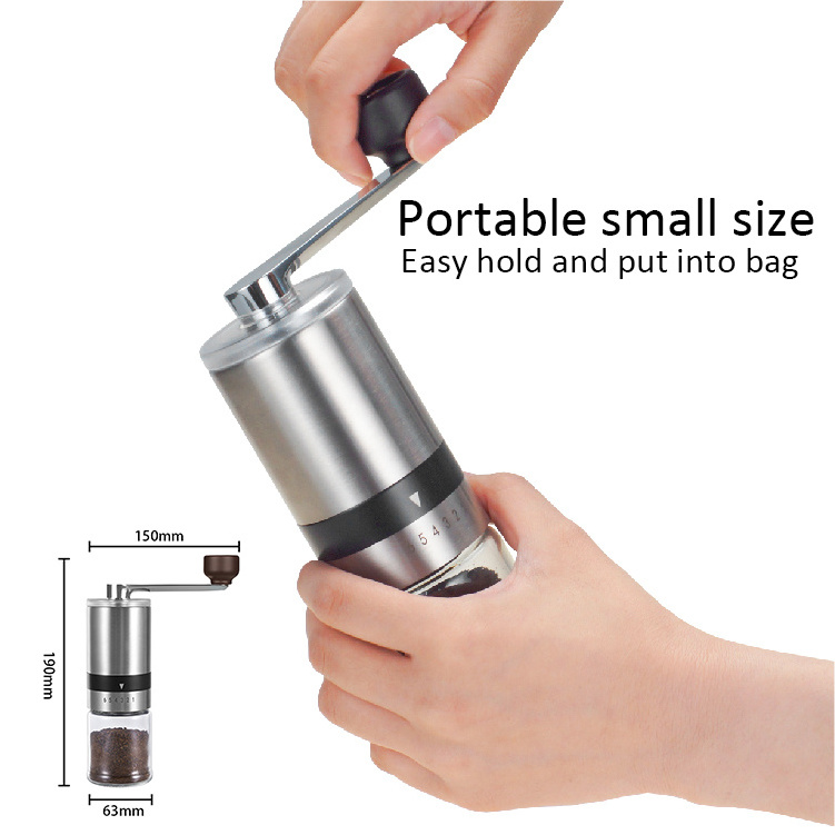 Factory direct sale Barista tools coffee accessories Coffee Tea Gift Sets espresso Manual Coffee Grinder & French Press Set